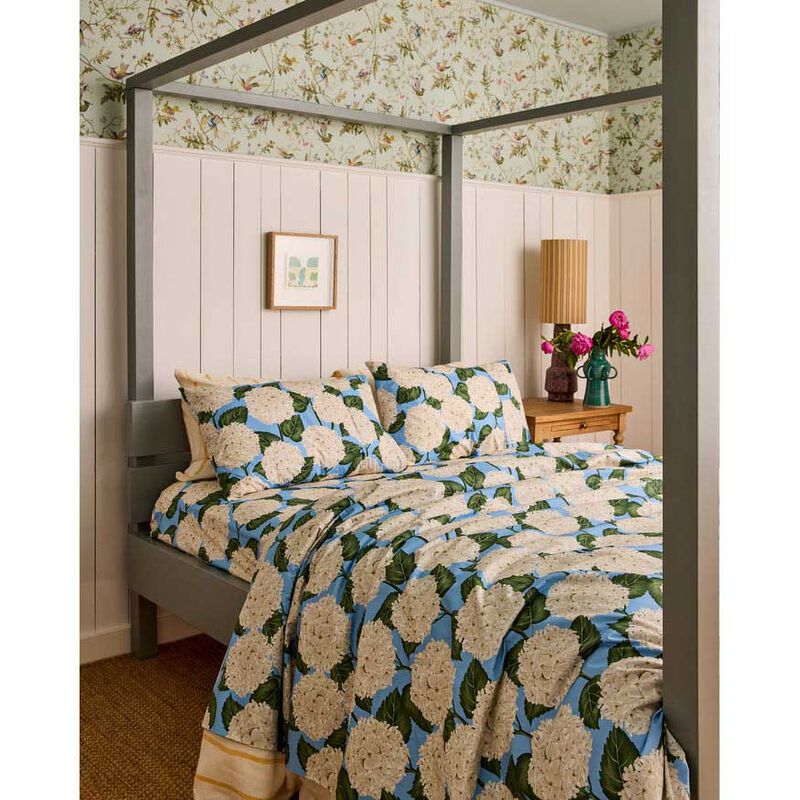 Kip&Co Hydrangea Blue Organic Cotton Quilt Cover image number 1